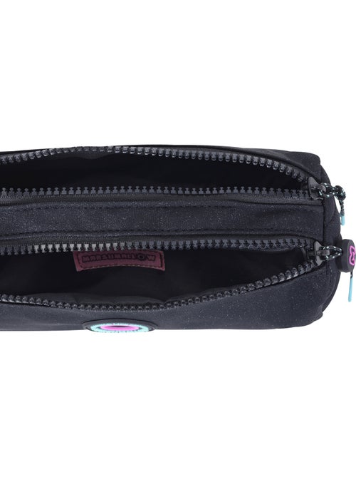 Trousse scolaire fille double compartiment MARSHMALLOW Nighty noire - Kiabi Trousse scolaire fille double compartiment MARSHMALLOW Nighty noire - Kiabi