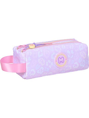 Trousse scolaire fille double compartiment MARSHMALLOW Party Jungle pastel