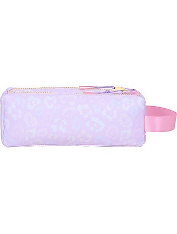 Trousse scolaire fille double compartiment MARSHMALLOW Party Jungle pastel