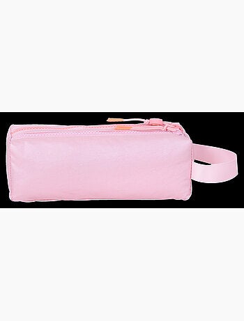 Trousse scolaire fille double compartiment MARSHMALLOW Platinum rose irisé