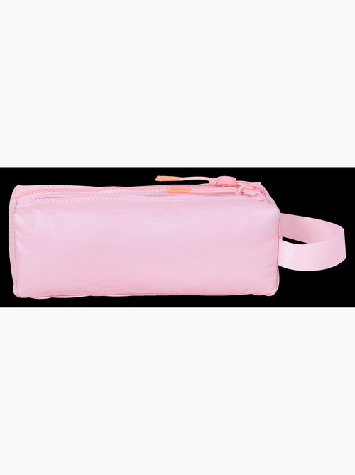Trousse scolaire fille double compartiment MARSHMALLOW Platinum rose irisé - Kiabi
