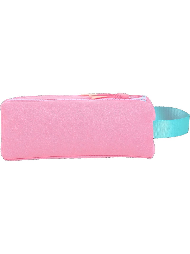 Trousse scolaire fille double compartiment MARSHMALLOW Sweet Glow Pink rose brillant Bleu Rose - Kiabi