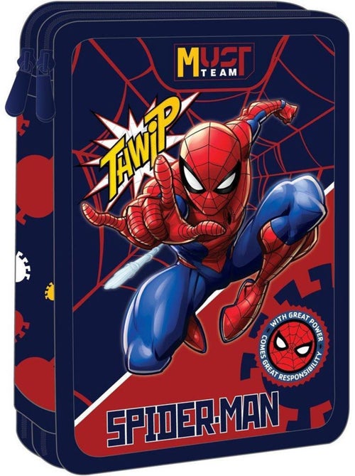 Trousse scolaire garnie 'Spiderman' Avengers 2 compartiments 21 cm – SPIDERMAN - Kiabi Trousse scolaire garnie 'Spiderman' Avengers 2 compartiments 21 cm – SPIDERMAN - Kiabi