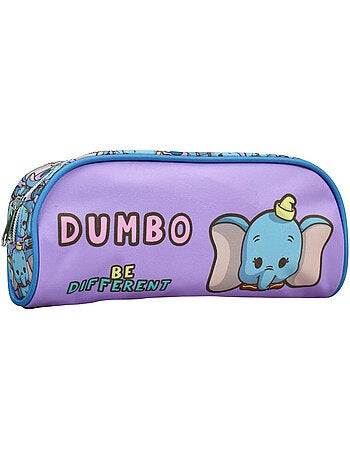 Trousse scolaire imprimée Dumbo Disney deux compartiments