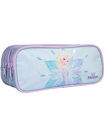 Trousse scolaire La Reine des Neiges 2 compartiments turquoise – bagtrotter