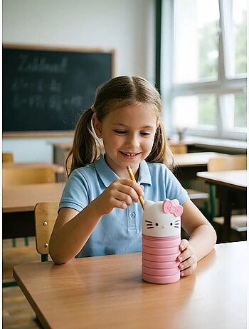 Trousse scolaire matière résistante hello kitty sanrio