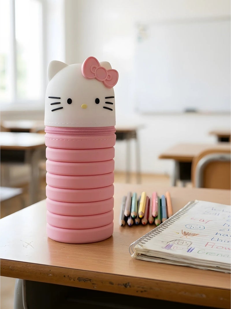Trousse scolaire matière résistante hello kitty sanrio Rose - Kiabi
