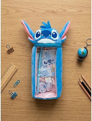 Trousse scolaire motif point résistante stitch disney