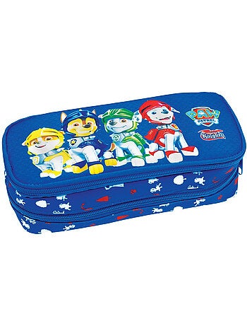 Trousse scolaire polyester motif chevaliers Pat Patrouille
