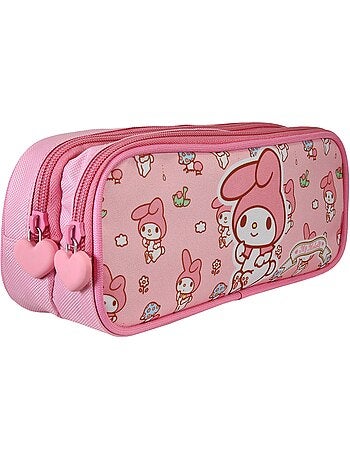 Trousse scolaire rectangulaire 2 compartiments MY MELODY Sweet rose