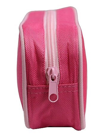 Trousse scolaire carrée Bagtrotter Rose Brillante