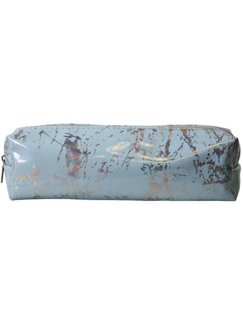 Trousse scolaire rectangulaire fille 1 compartiment bleu brillant - Kiabi Trousse scolaire rectangulaire fille 1 compartiment bleu brillant - Kiabi