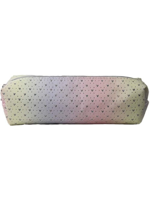 Trousse scolaire rectangulaire fille 1 compartiment multicolore brillant - Kiabi