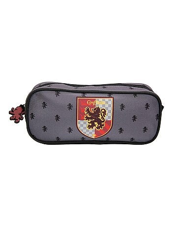 Trousse scolaire rectangulaire Harry Potter Gryffondor Grise Bagtrotter