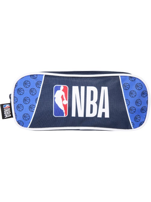 Trousse Scolaire Rectangulaire  NBA - Basketball Bleu Marine -Bagtrotter - Kiabi