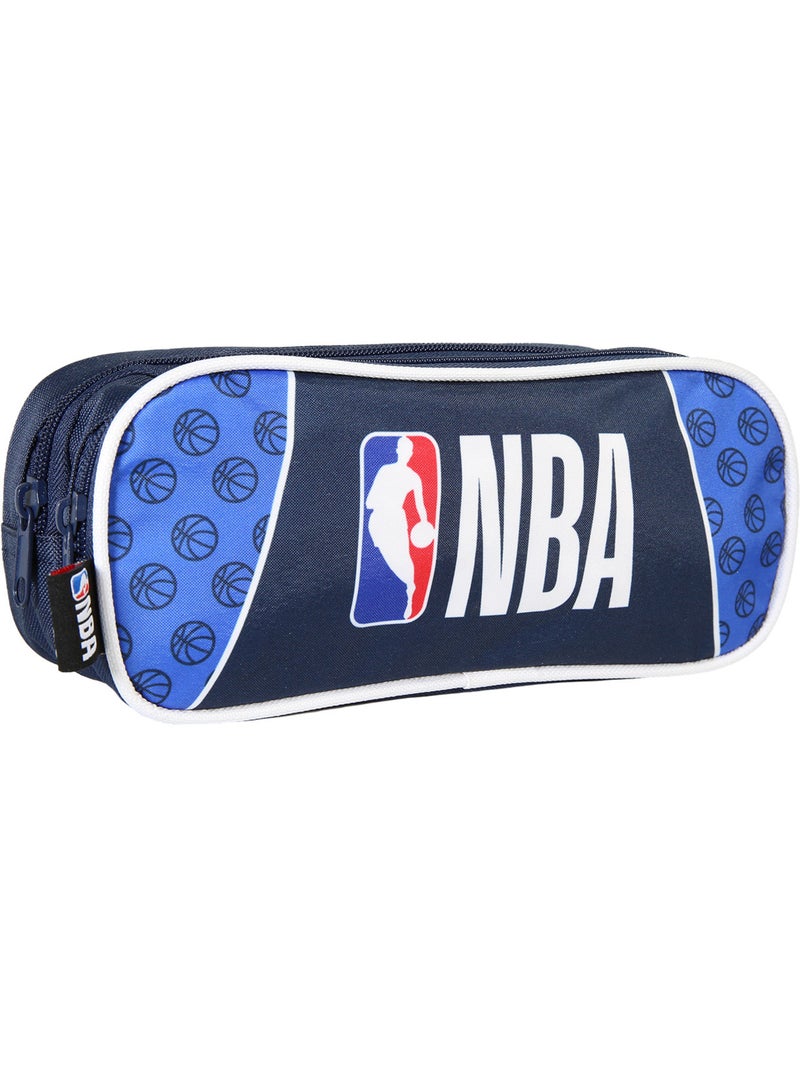 Trousse Scolaire Rectangulaire  NBA - Basketball Bleu Marine -Bagtrotter Bleu marine - Kiabi