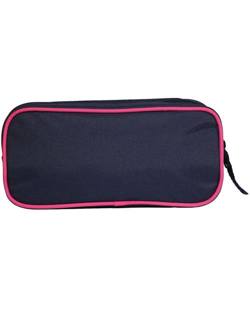 Trousse scolaire rectangulaire Offshore Hibiscus Bleue marine Bagtrotter - Kiabi