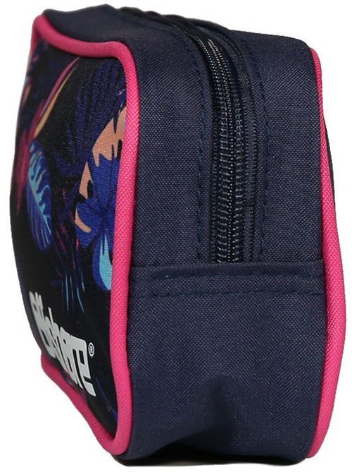 Trousse scolaire rectangulaire Offshore Hibiscus Bleue marine Bagtrotter - Kiabi