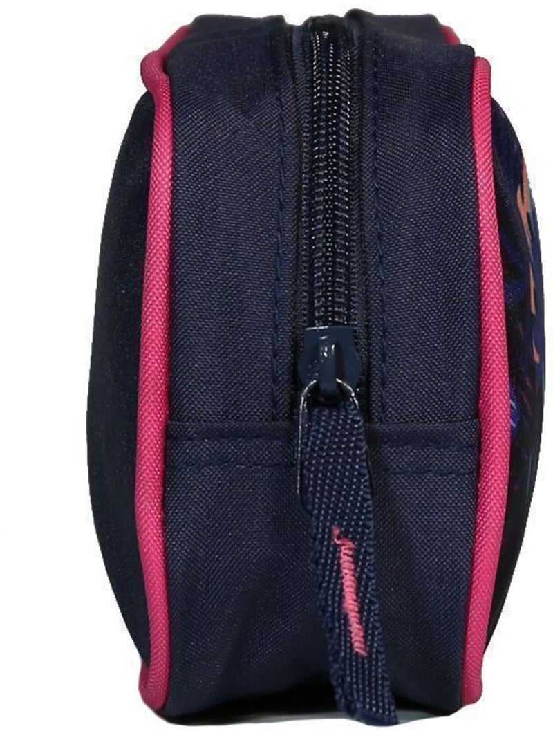 Trousse scolaire rectangulaire Offshore Hibiscus Bleue marine Bagtrotter Bleu - Kiabi