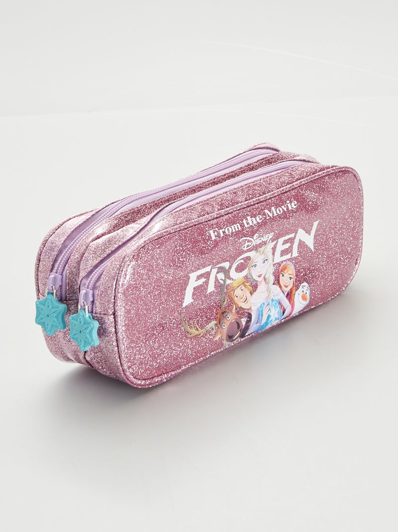 Trousse scolaire 'Reine des Neiges' Rose - Kiabi