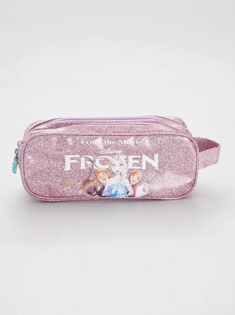 Trousse scolaire 'Reine des Neiges' Rose - Kiabi