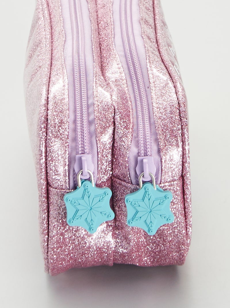 Trousse scolaire 'Reine des Neiges' Rose - Kiabi