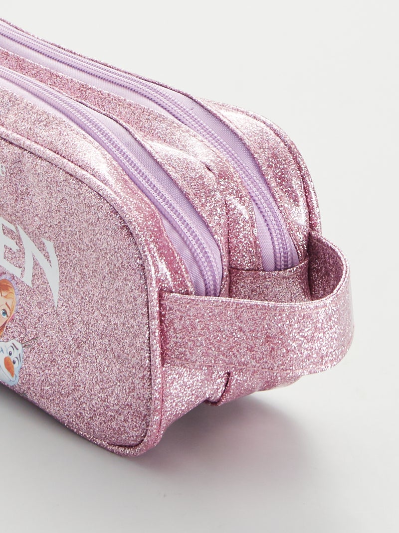 Trousse scolaire 'Reine des Neiges' Rose - Kiabi