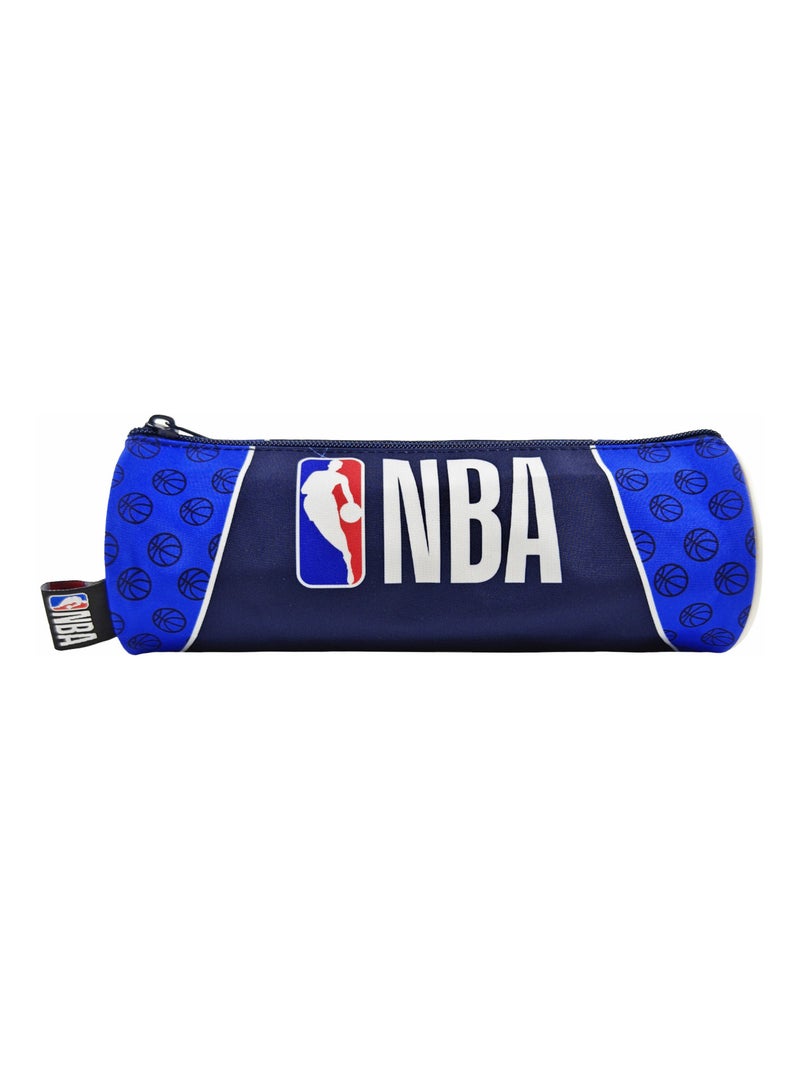 Trousse Scolaire ronde  NBA - Basketball Bleu Marine -Bagtrotter Bleu marine - Kiabi