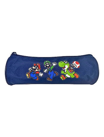 Trousse Scolaire Ronde Super Mario Bleu Marine Bagtrotter