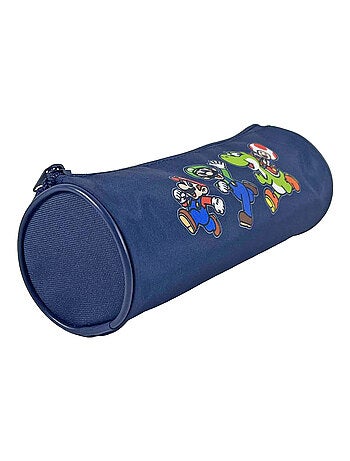 Trousse Scolaire Ronde Super Mario Bleu Marine Bagtrotter