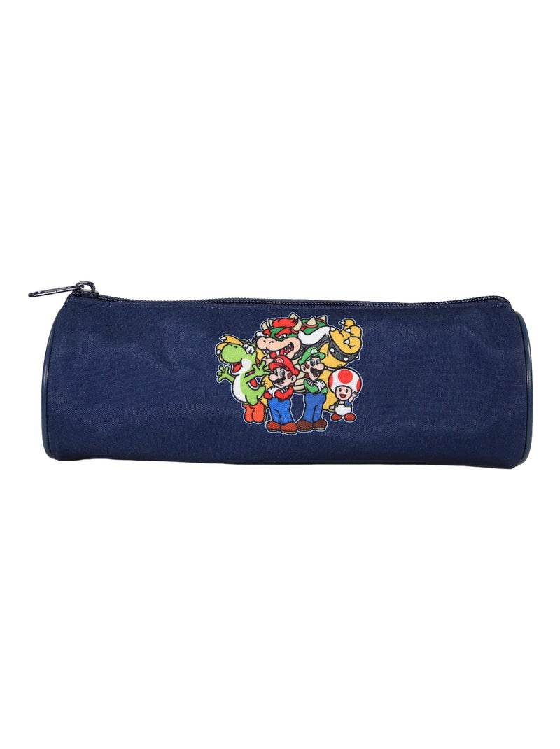 Trousse Scolaire Ronde Super Mario Bleu Marine Bagtrotter Bleu - Kiabi