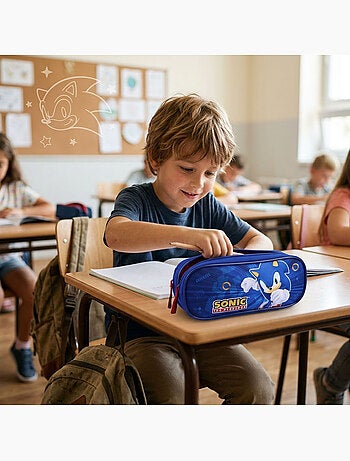Trousse Scolaire Sonic The Hedgehog Double Compartiment 155-01309