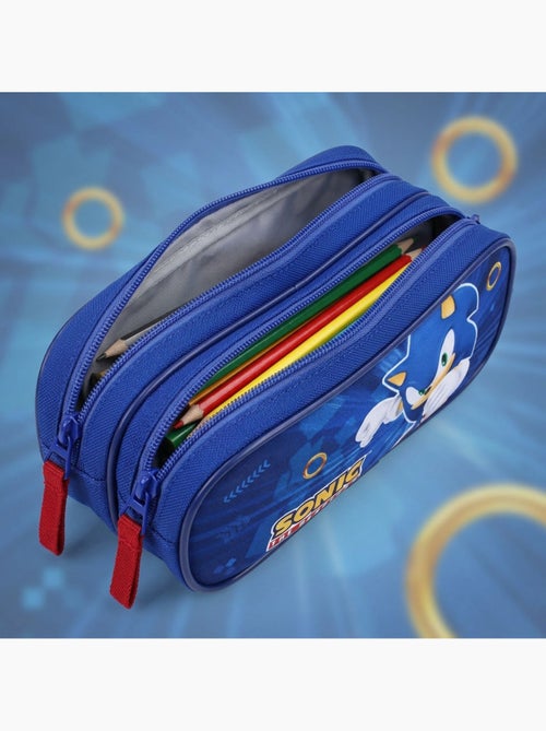 Trousse Scolaire Sonic The Hedgehog Double Compartiment 155-01309 - Kiabi Trousse Scolaire Sonic The Hedgehog Double Compartiment 155-01309 - Kiabi
