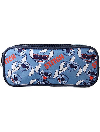 Trousse scolaire STITCH bleue 2 compartiments