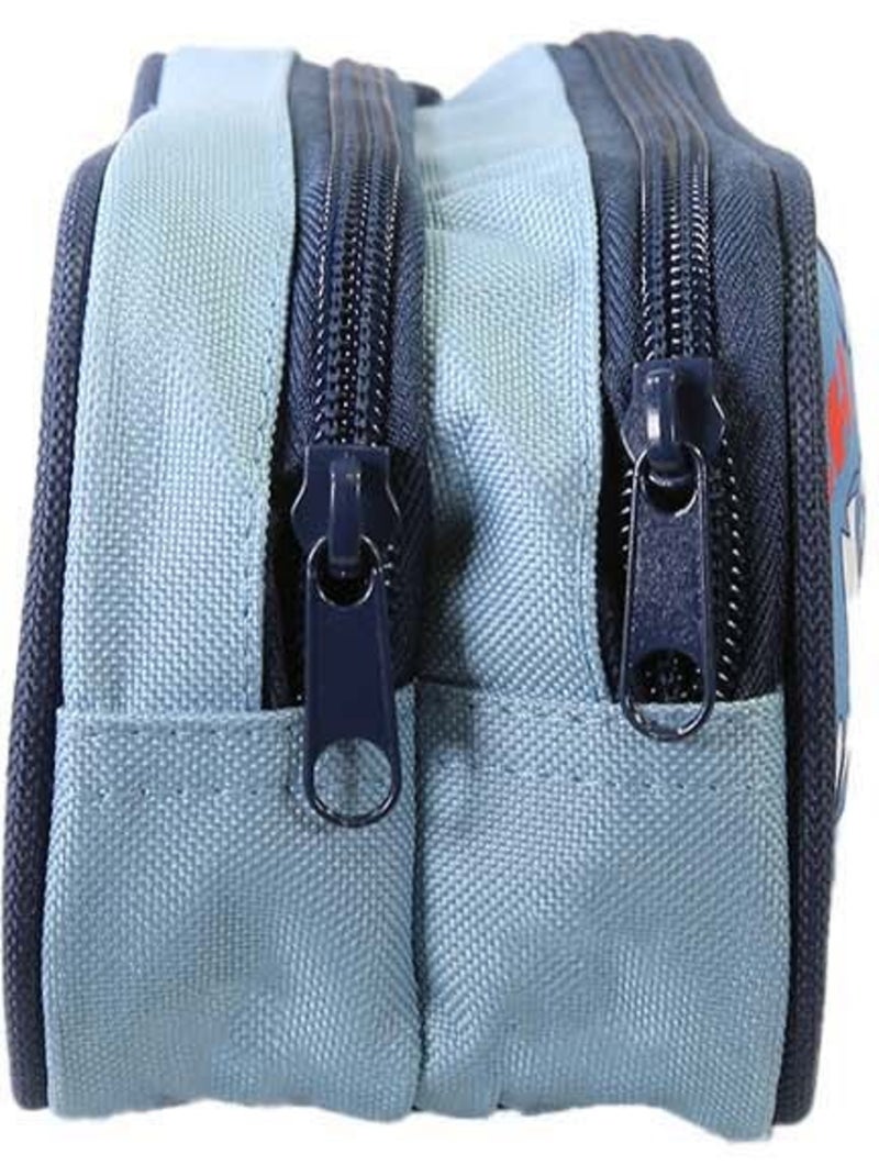 Trousse scolaire STITCH bleue 2 compartiments Bleu - Kiabi