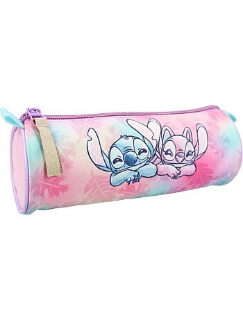 Trousse scolaire Stitch Wild Energy Rose bonbon