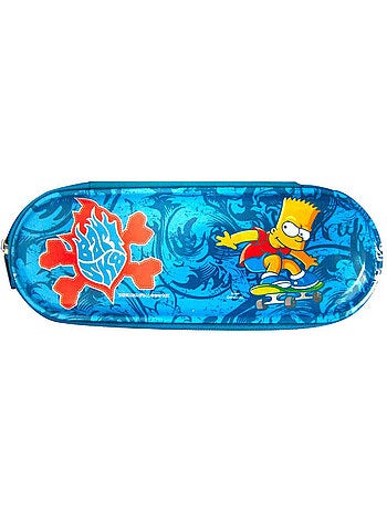 Trousse semi-rigide motif skate Bart Simpson Simpson