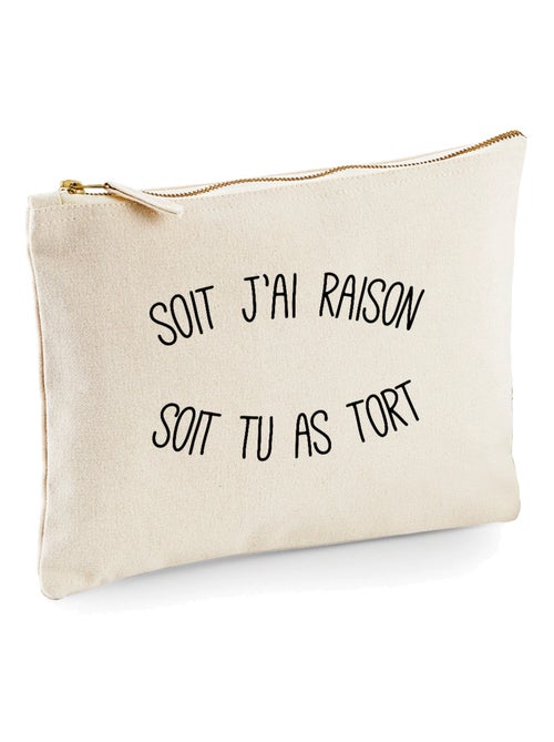 Trousse SOIT J'AI RAISON SOIT TU AS TORT - Kiabi