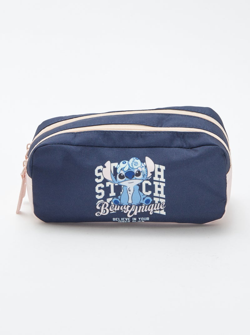 Trousse 'Stitch' 'Disney' à 2 compartiments Noir - Kiabi