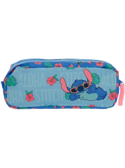 Trousse 'Stitch' – Pastèque Haut de gamme 2 compartiments – 23 cm – Lilo et stitch - Kiabi
