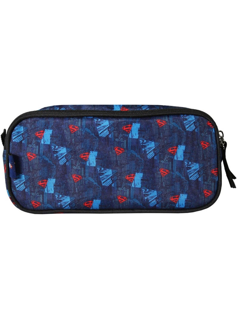 Trousse 'Superman' – Rectangulaire 2 compartiments – 22 cm Multicolore - Kiabi
