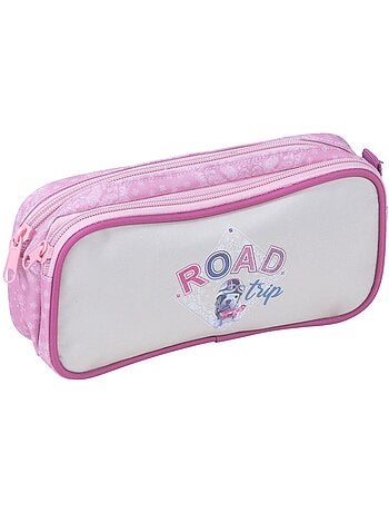 Trousse 'Teo Jasmin' 2 compartiments rectangulaire 22 cm - Road Trip