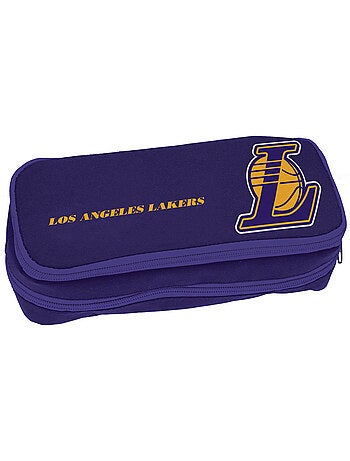 Trousse tissu double zip Los Angeles Lakers NBA Basket USA