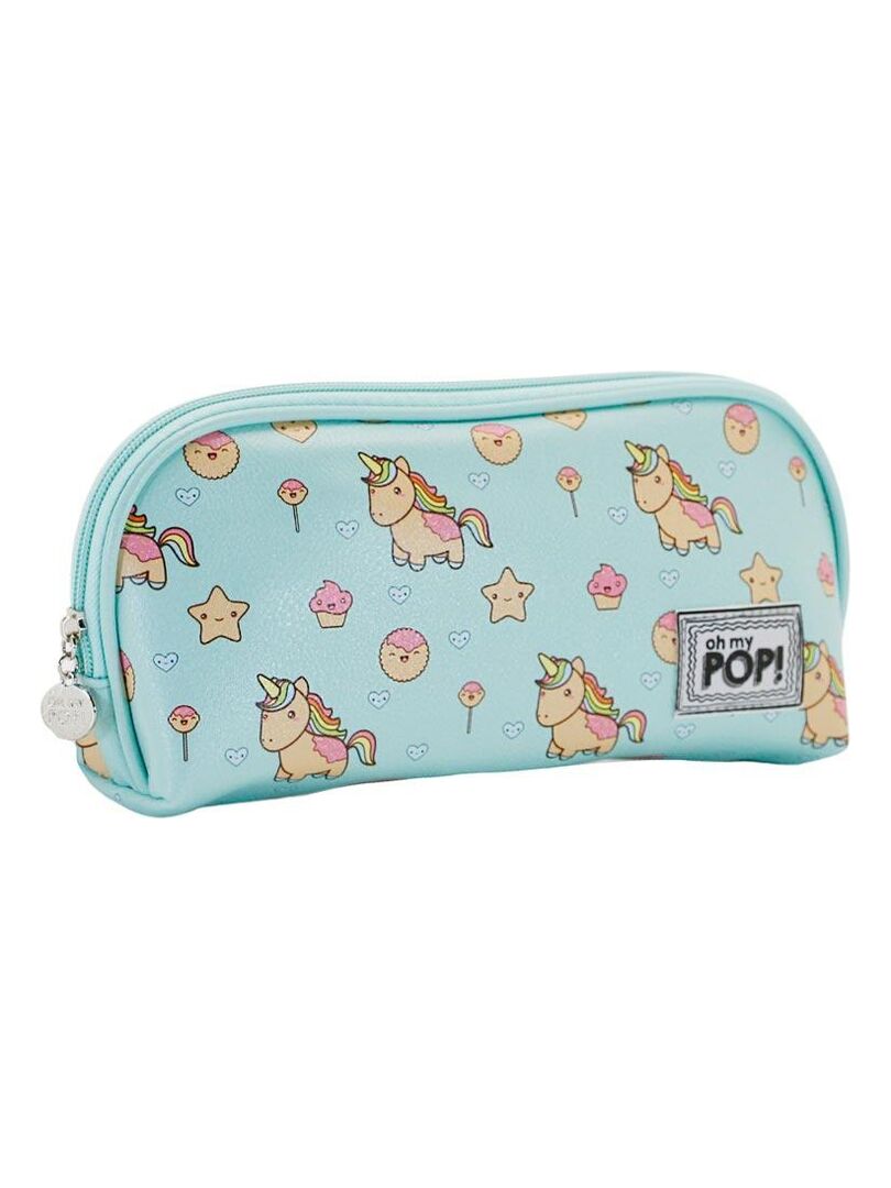 Porte-monnaie Licorne Oh My Pop! - Format Ovale Noir | Poche Zippée Unique
