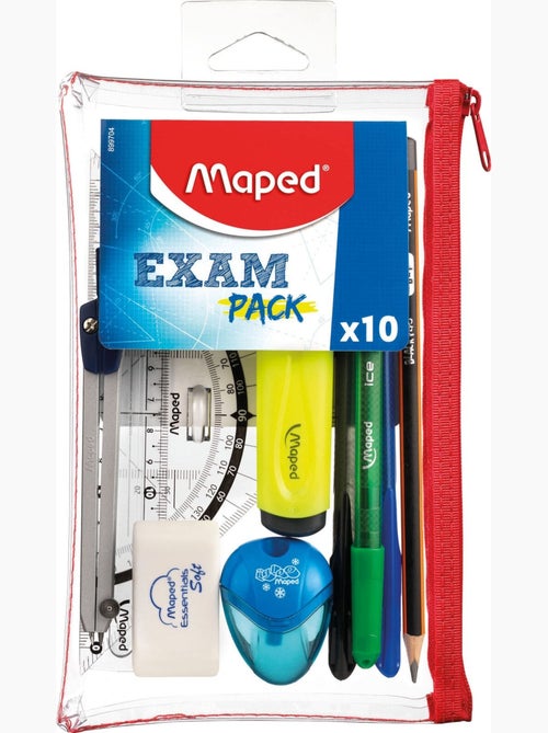 Trousse transparente exam pack - Kiabi Trousse transparente exam pack - Kiabi