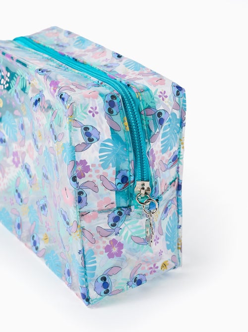 Trousse Transparente Imprimé Stitch - DISNEY - Imperméable avec Fermeture - Kiabi