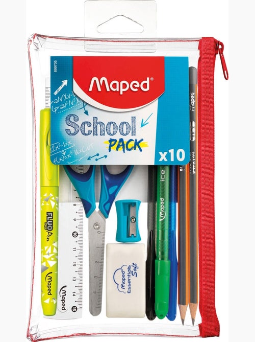 Trousse transparente school - Kiabi