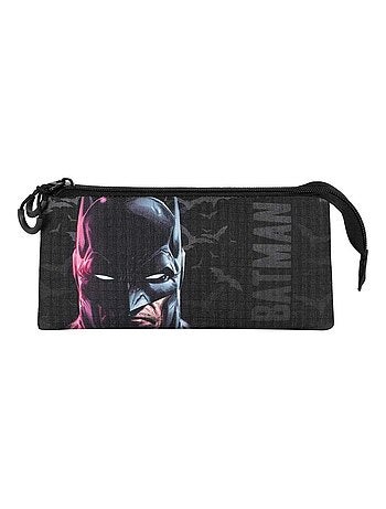 Trousse Triple - DC Comics Batman Face - Noir - Taille Unique