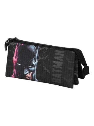 Trousse Triple - DC Comics Batman Face - Noir - Taille Unique