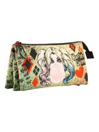 Trousse Triple - DC Comics Harley Quinn Mad Love - Beige - Taille Unique